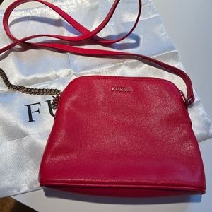 Furla Genuine Leather Small Crossbody Purse